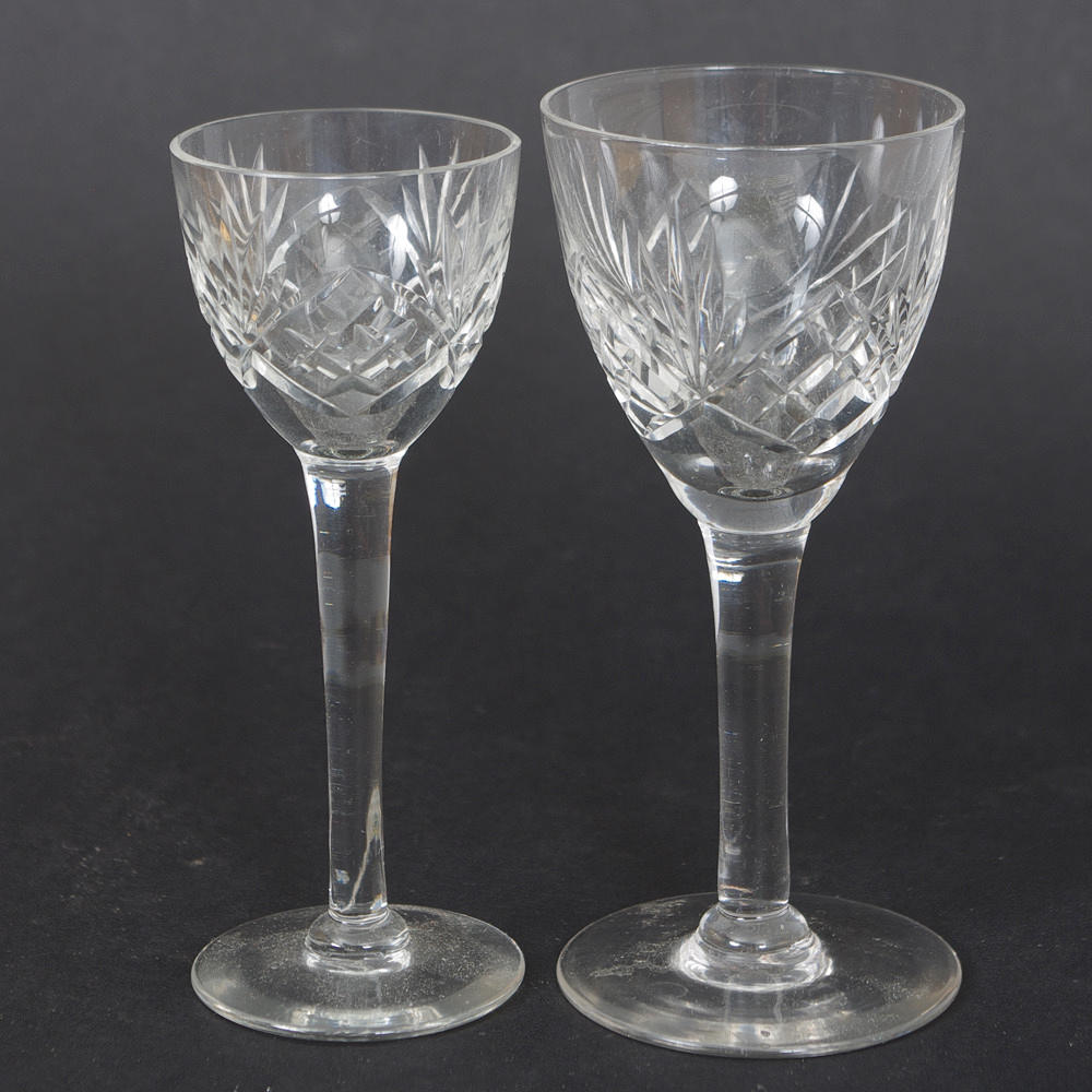 GLAS, 11+9 stycken, kristall, ananasslipade.