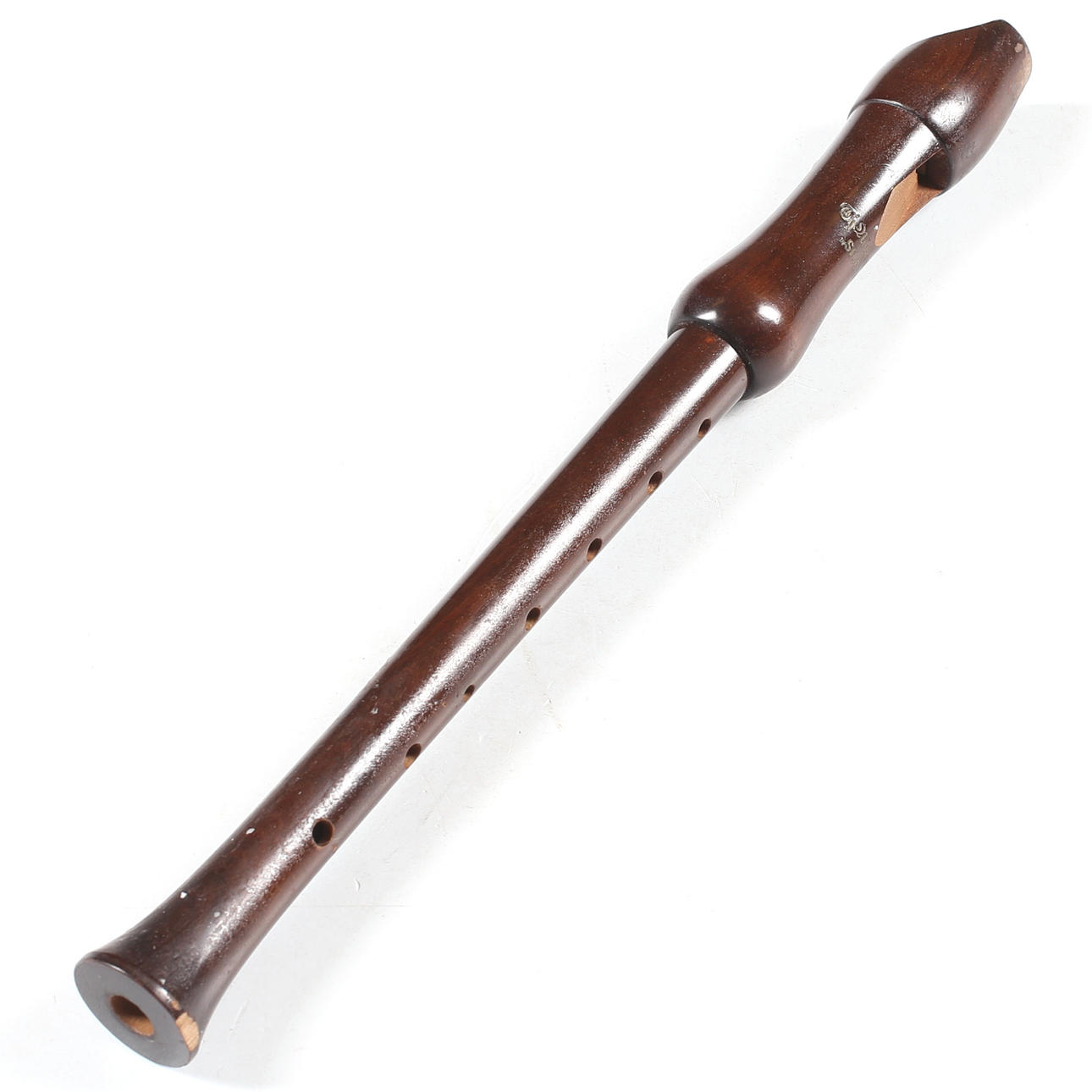 BLOCKFLÖJT, trä, "Student", Th.Mollenhauer, 1900-tal.