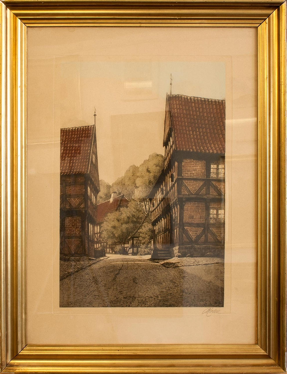 AXEL HOLM. small town alley.