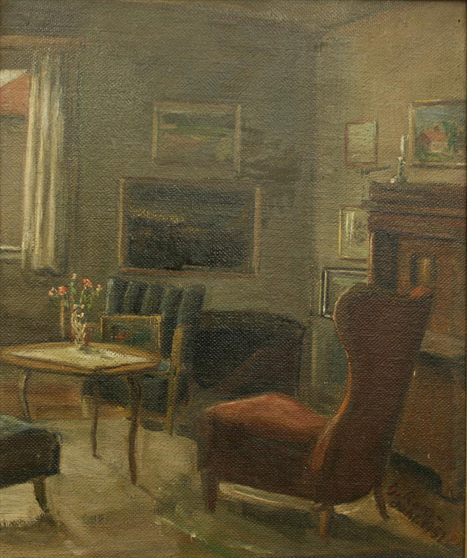 GUNNAR ROMDAHL. salong interiör.