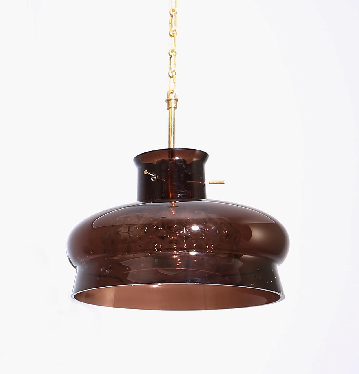 CARL FAGERLUND. Taklampa, Orrefors, 1970-tal.