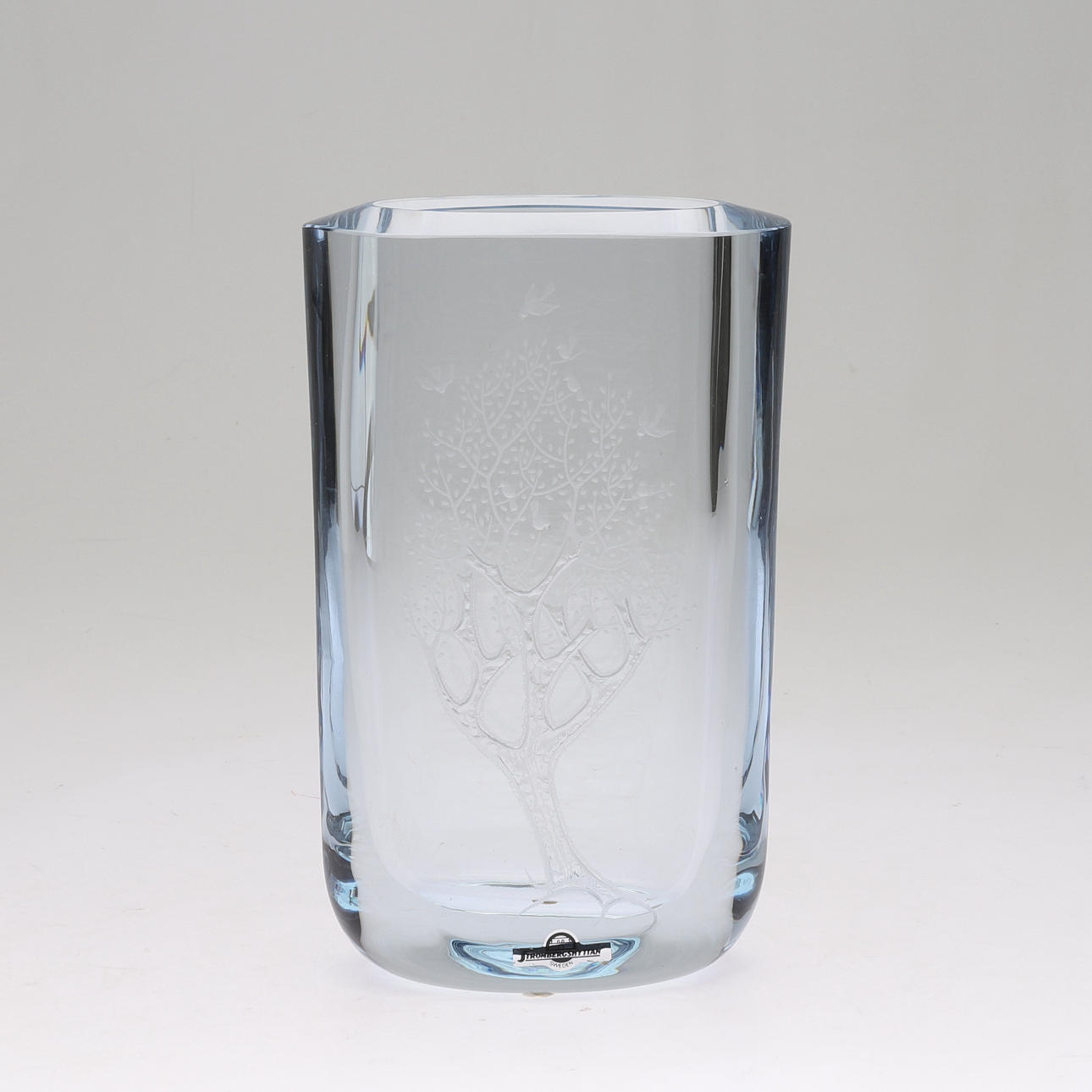 VAS, glass, Strömbergshyttan, signed.