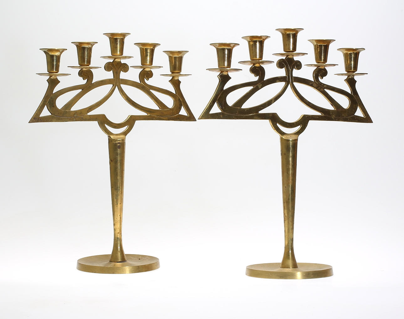 LJUSSTAKAR, 1 par , Jugend, 1900-tal.