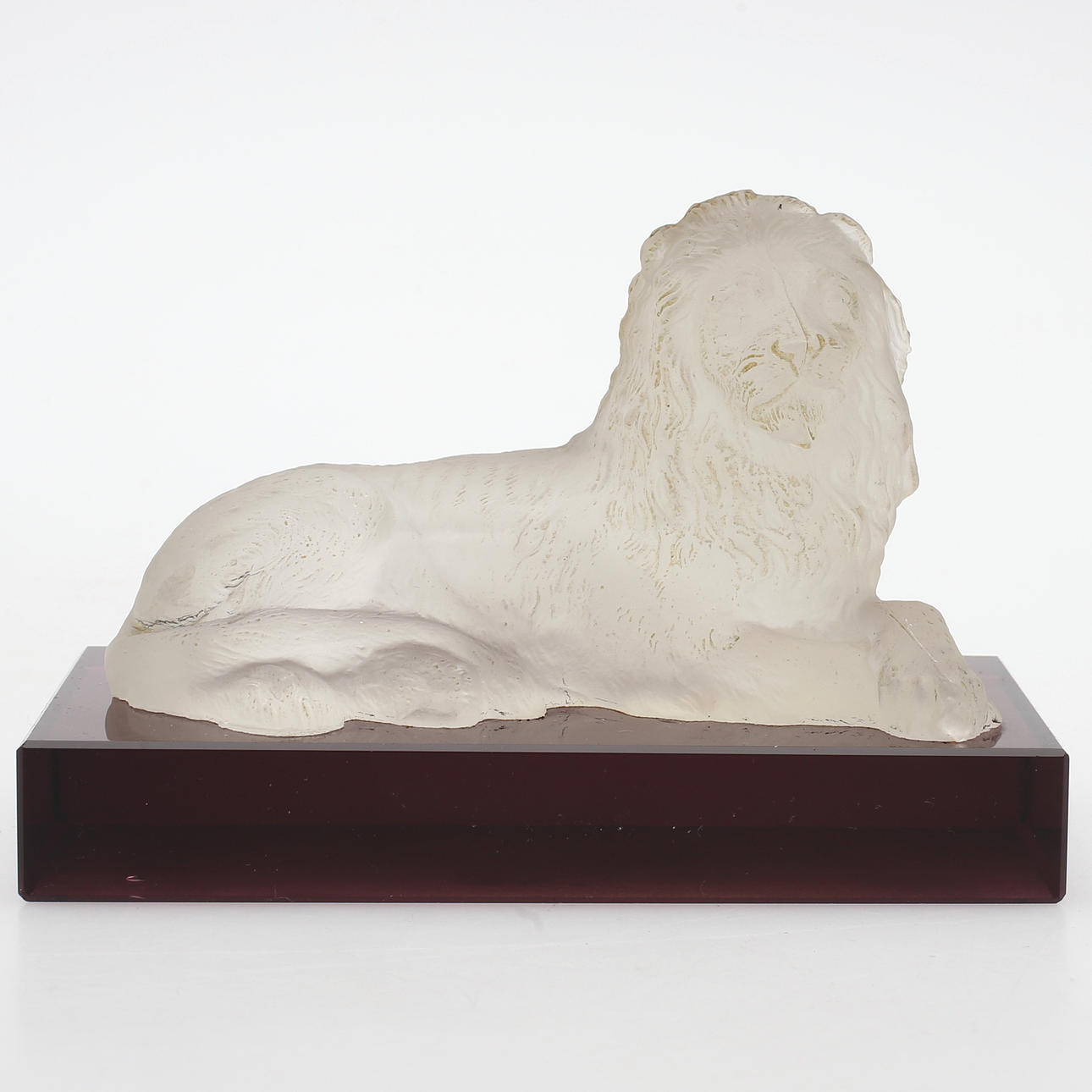 TIPOGRAFÍA, vidrio, "León", MB Riedel, década de 1880.