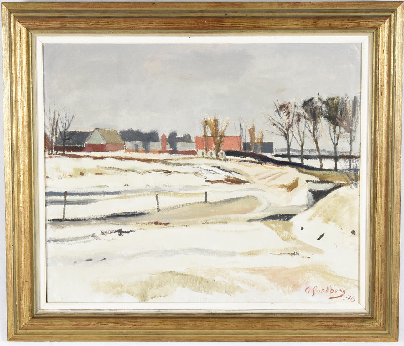 GUNNAR SUNDBERG. Olja på duk.