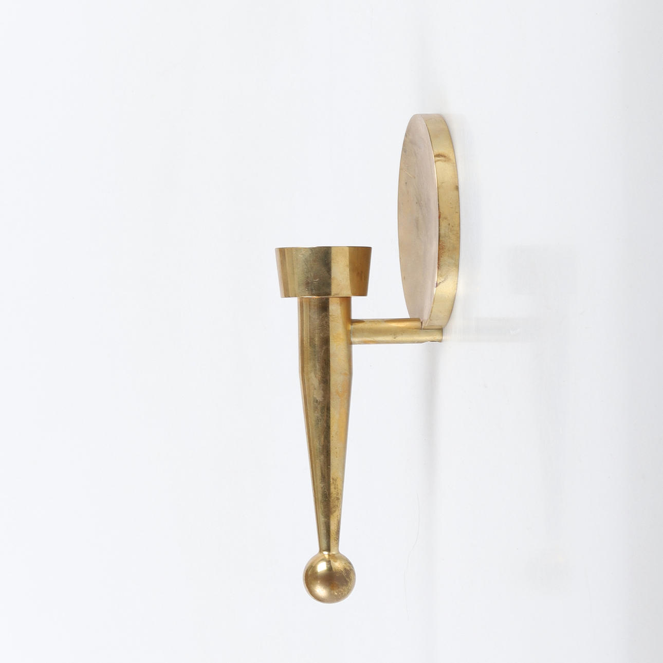 WALL CANDLE, brass, Bernt Karlsson, Gusum.
