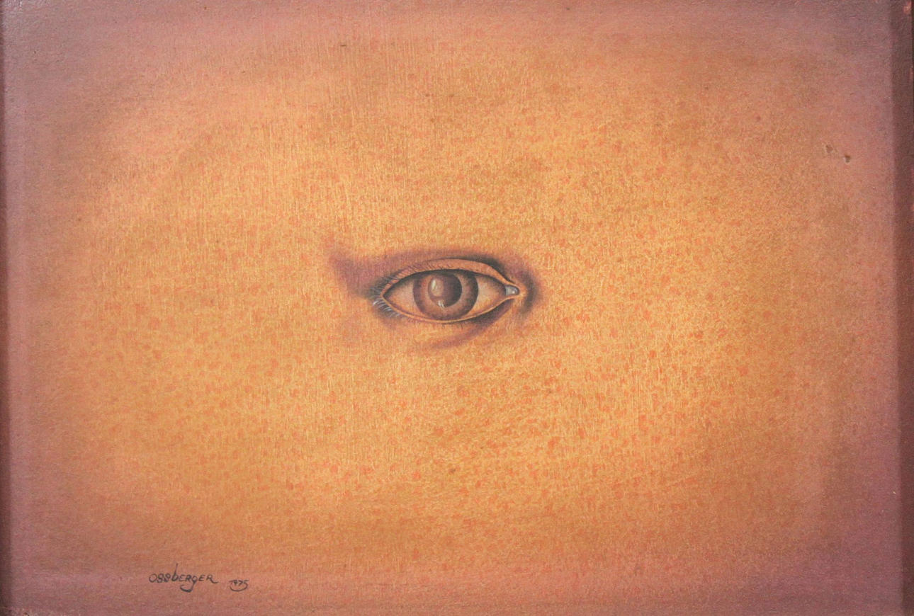 HERBERT OSSBERGER. Olja på masonit, nedre vänster Sig. och dat. Ossberger 1975.