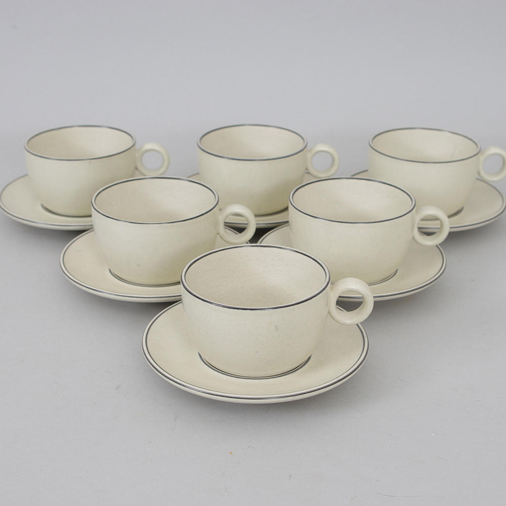 TESERVIS, "Birka", design Stig Lindberg, Gustavsberg.