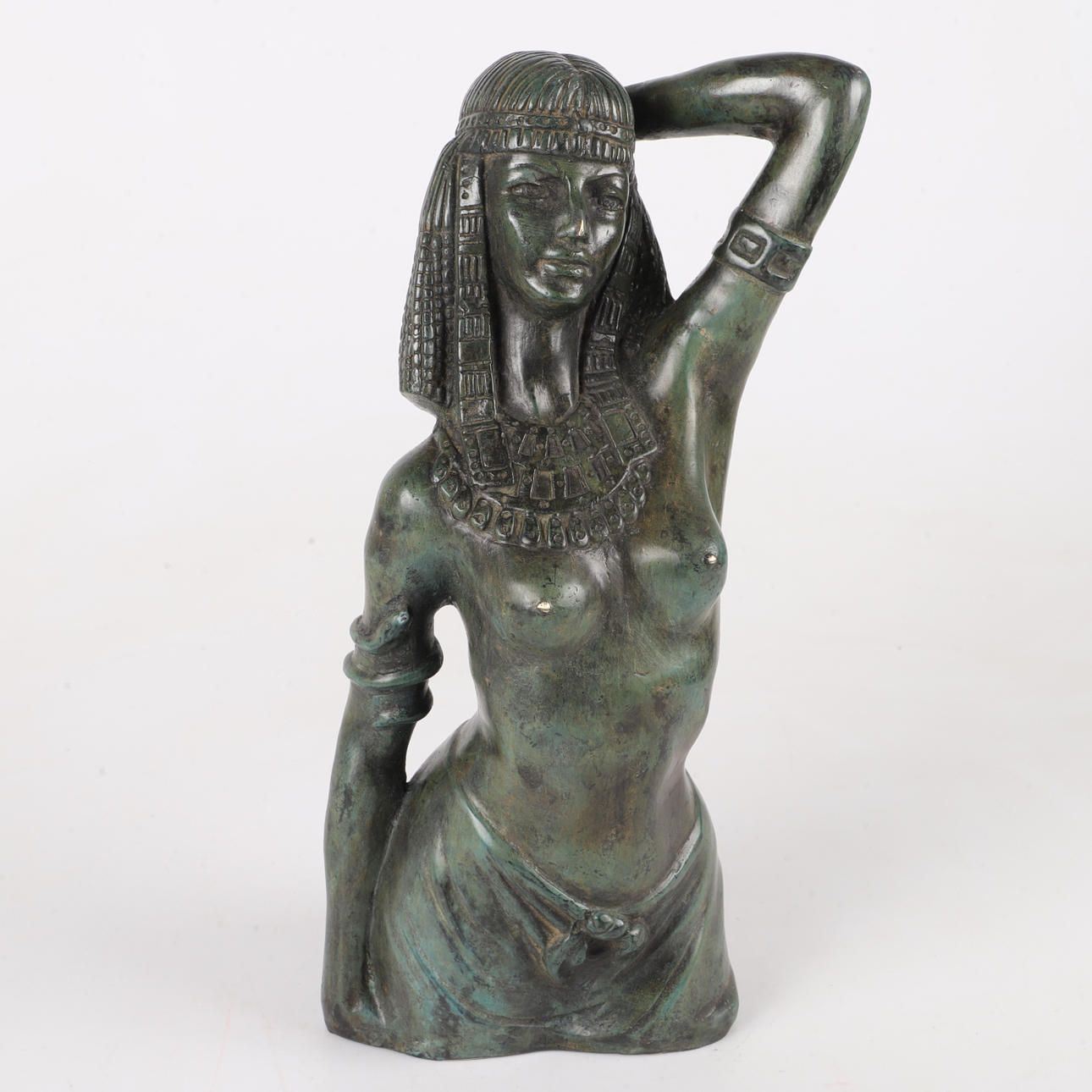 ESCULTURA, "Cleopatra", bronce patinado.