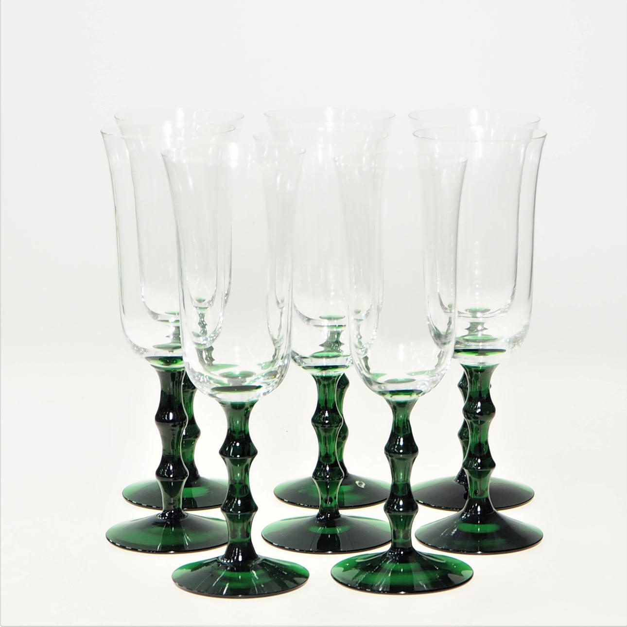 SIMON GATE. glas, 8 st, "Salut", Orrefors.