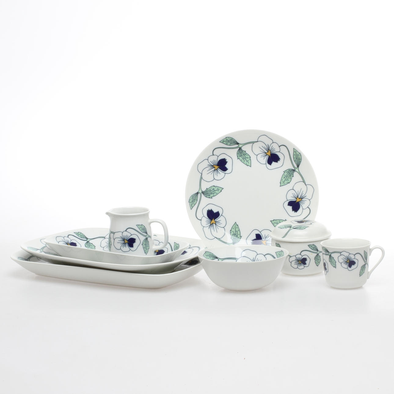 SERVISDELAR, 19 delar, "Sylvia", Rörstrand.