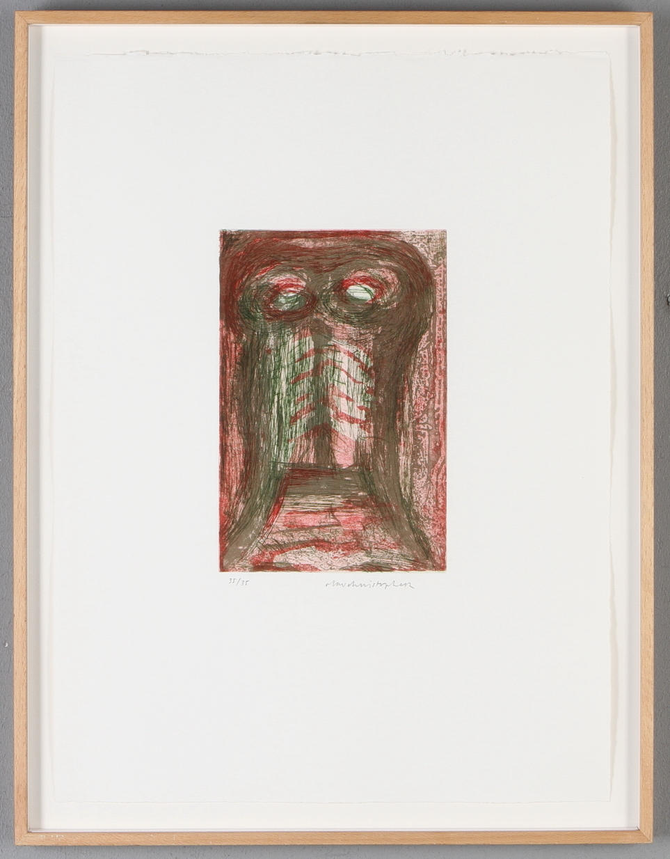 OLAV CHRISTOPHER JENSEN. Komposition, aquatint och torrnålsetsning, signerad och numrerad 35/35.