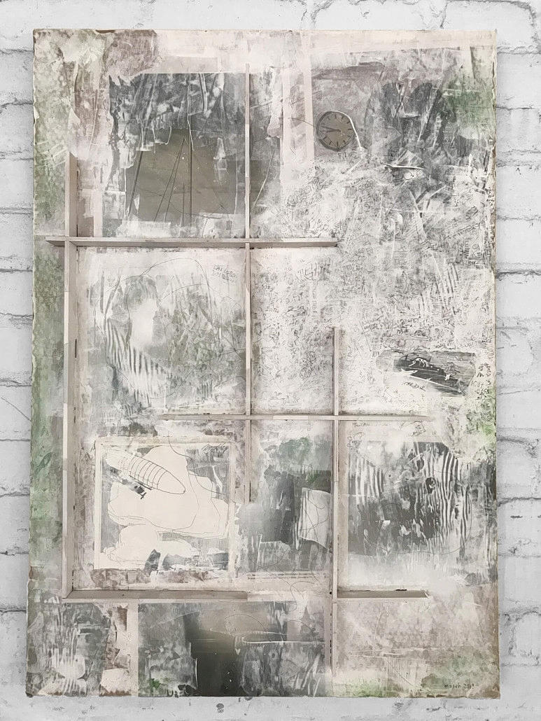 STUDIO OF MARTIN SCHUMACHER. 'Thoughts 01', collage.