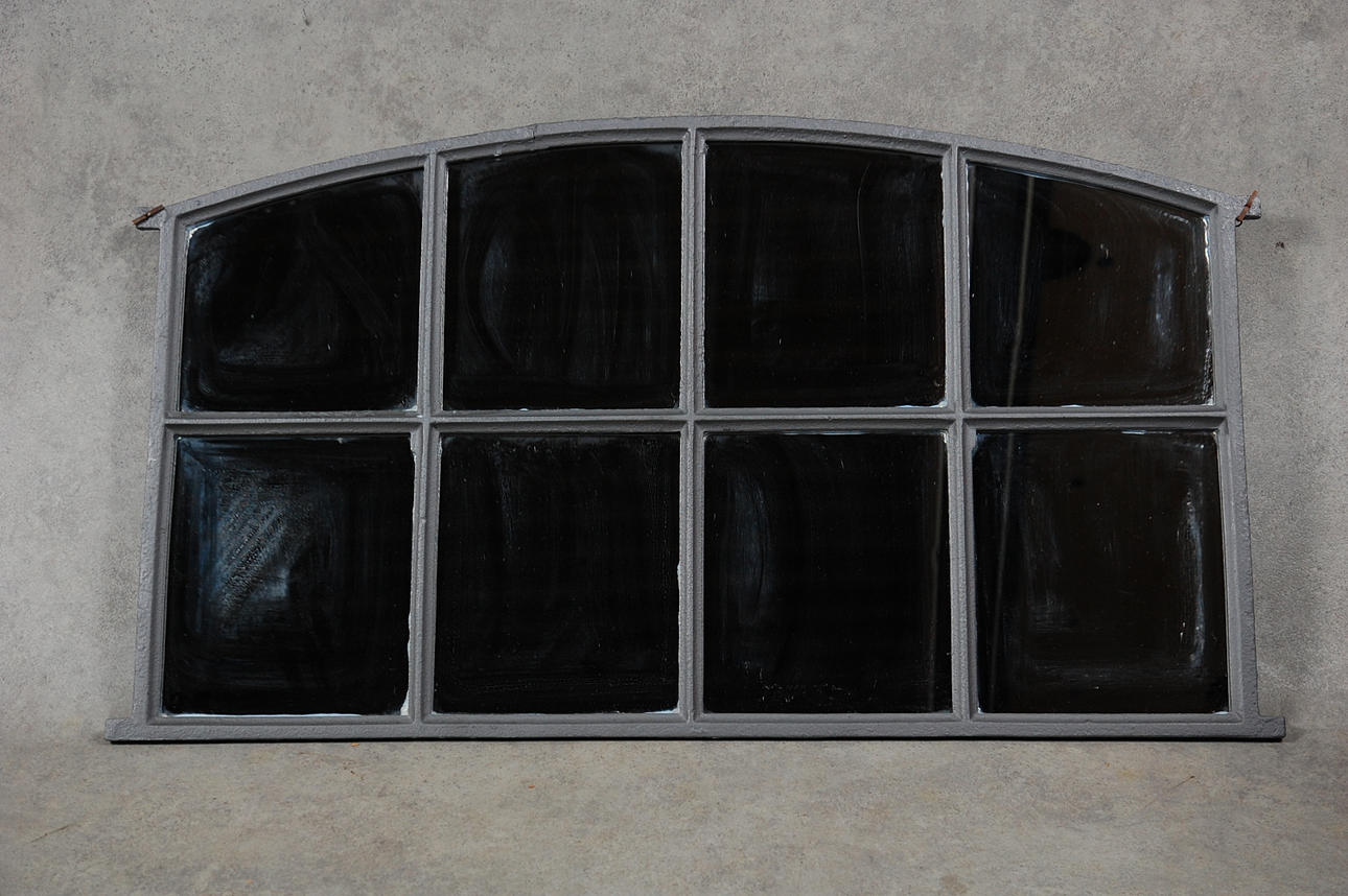 GJUTJÄRNSFÖNSTER, med spegelglas, 1800-tal.