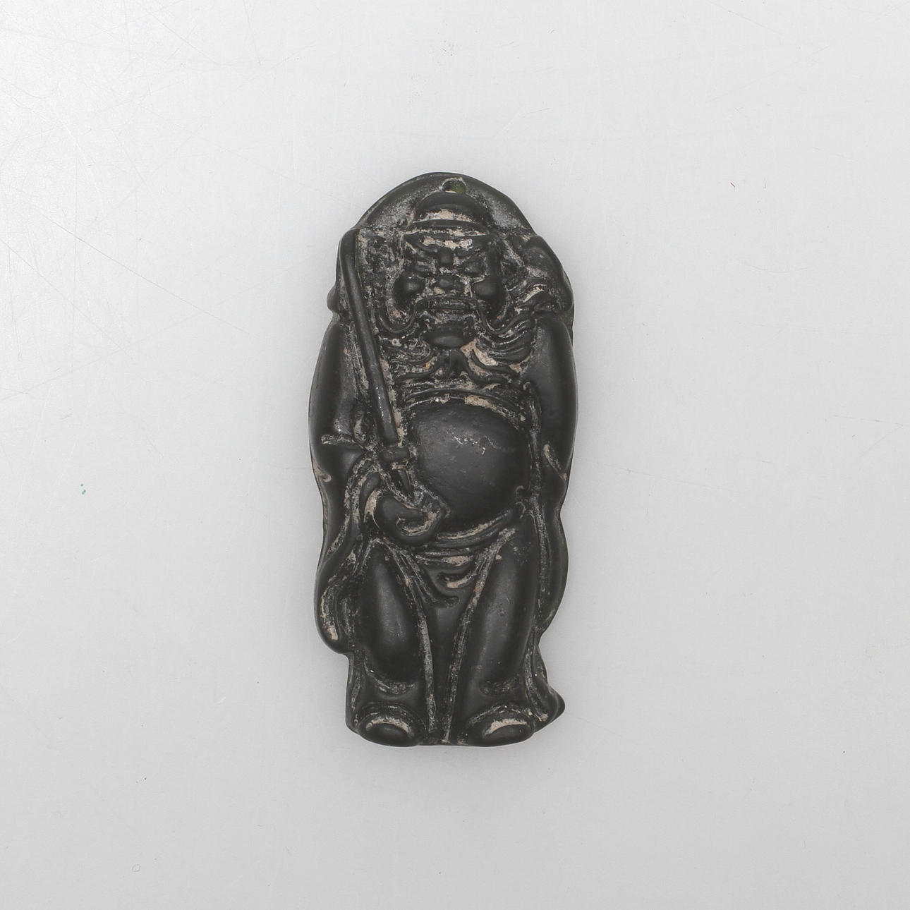 NETSUKE, svart sten, Japan/Kina.