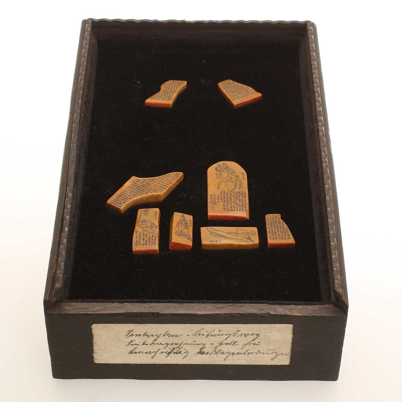 BUDDHISTISKE SKRIFTER, fedtsten, Kina.