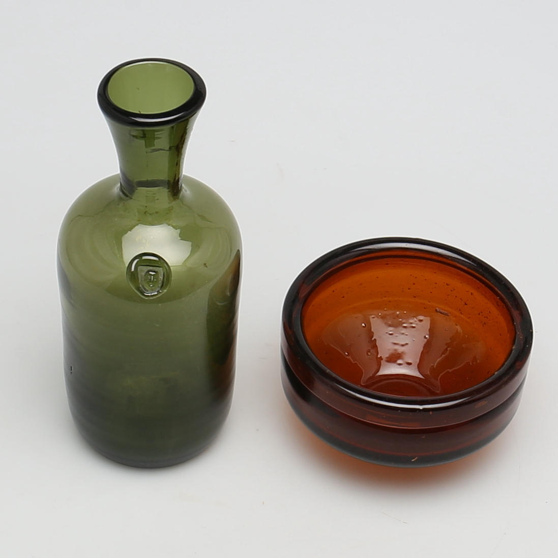 KARAFF samt SKÅL. Glas. Erik Höglund. Boda. Sverige.