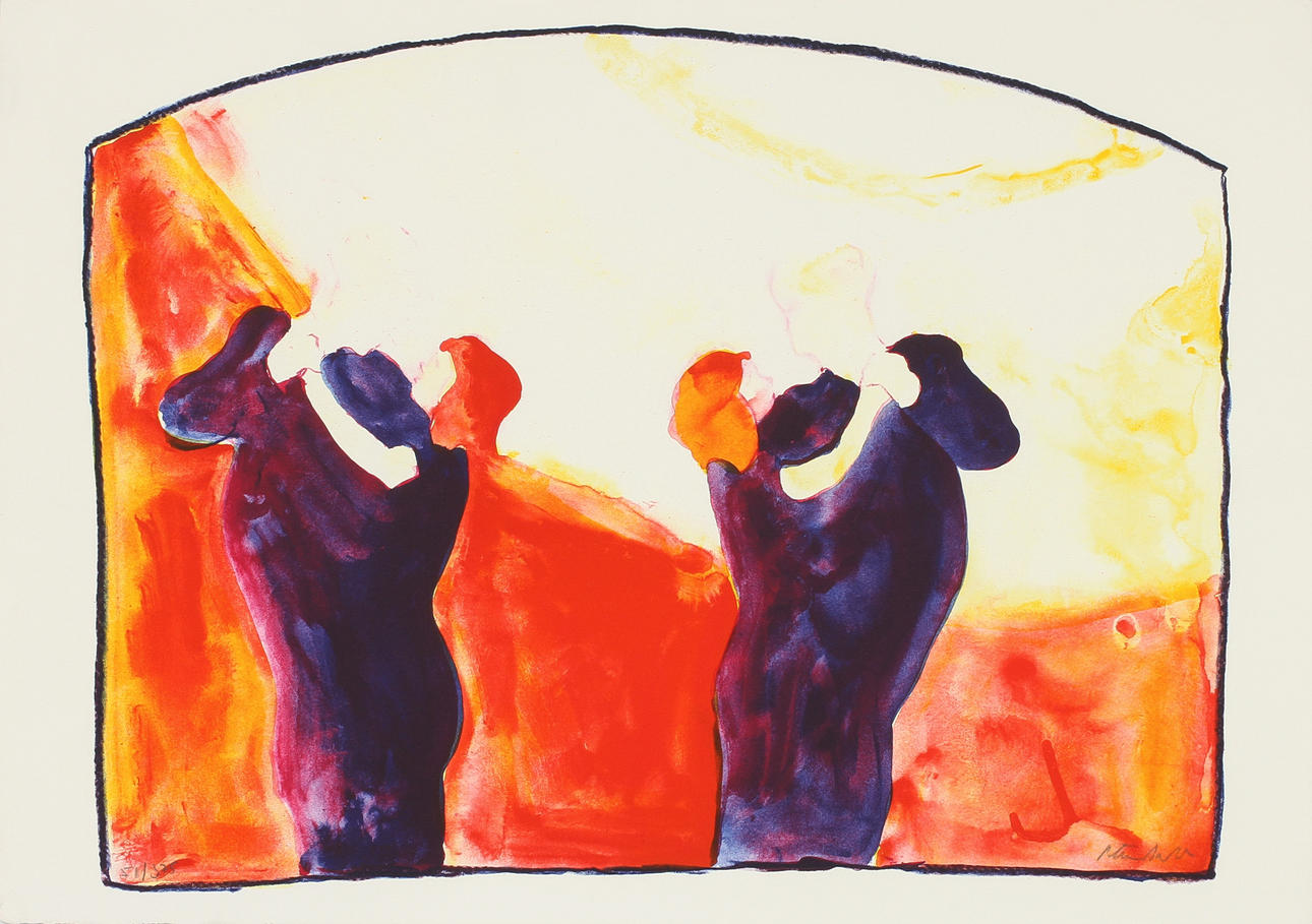 PETER DAHL. "Dans", Litografi, signerad och numrerad 51/375.