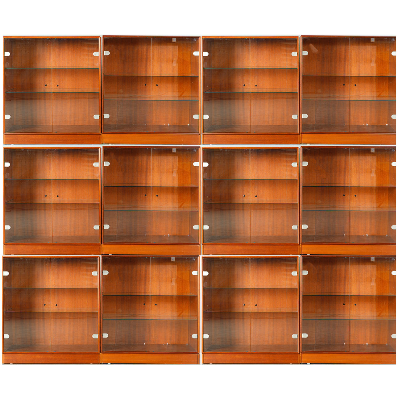 12 elementer Montana reolsystem / vitrine.