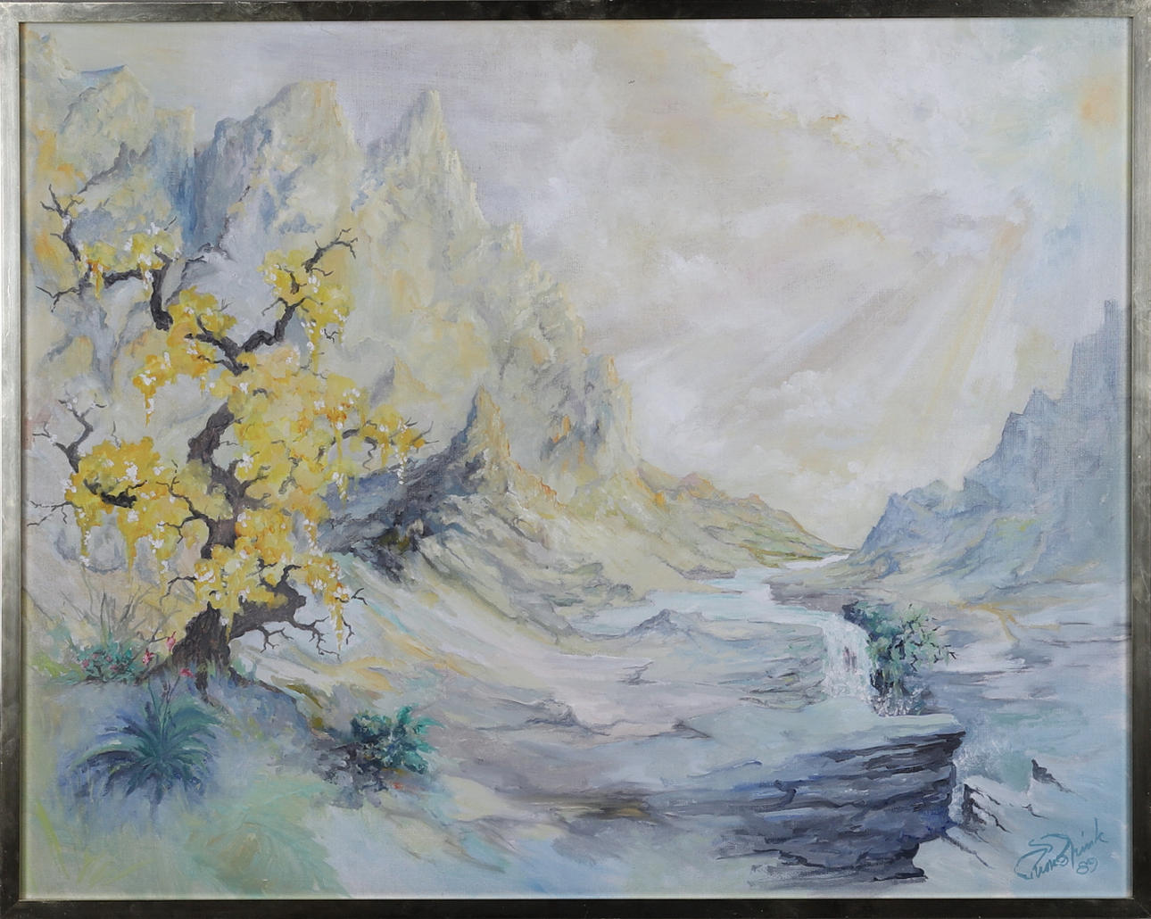 RUNE BRINK. oil on canvas, signed and dated -89.