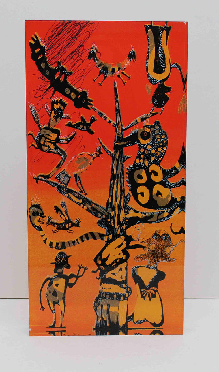 JUAN CANO. "Livets träd". Skulptur, plexiglas. Signerad J Cano. 5/5.