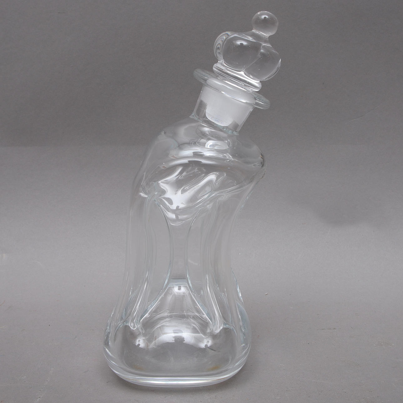 WATCH BOTTLE, glass, Holmegaard, 1900s.
