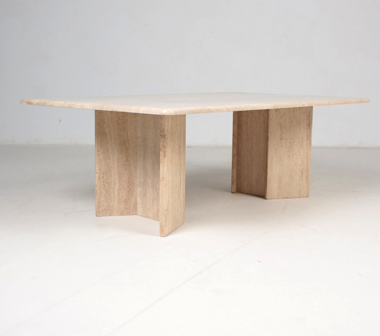 Table / coffee table, travertine, 1970s.