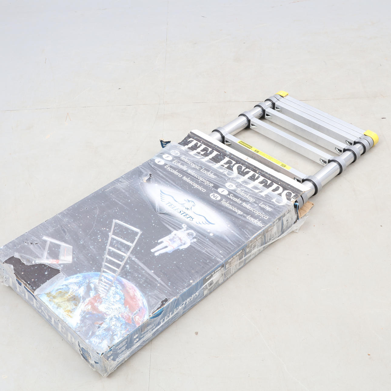 TELESKOPSTIGE, Teletrin, Made in Sweden.