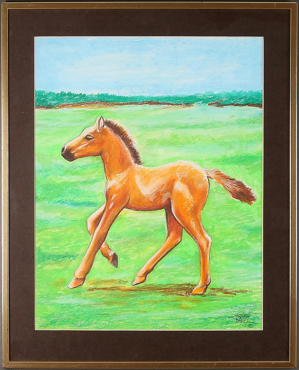 BÖRJE DORCH. Blandteknik, signerad, daterad, -85.