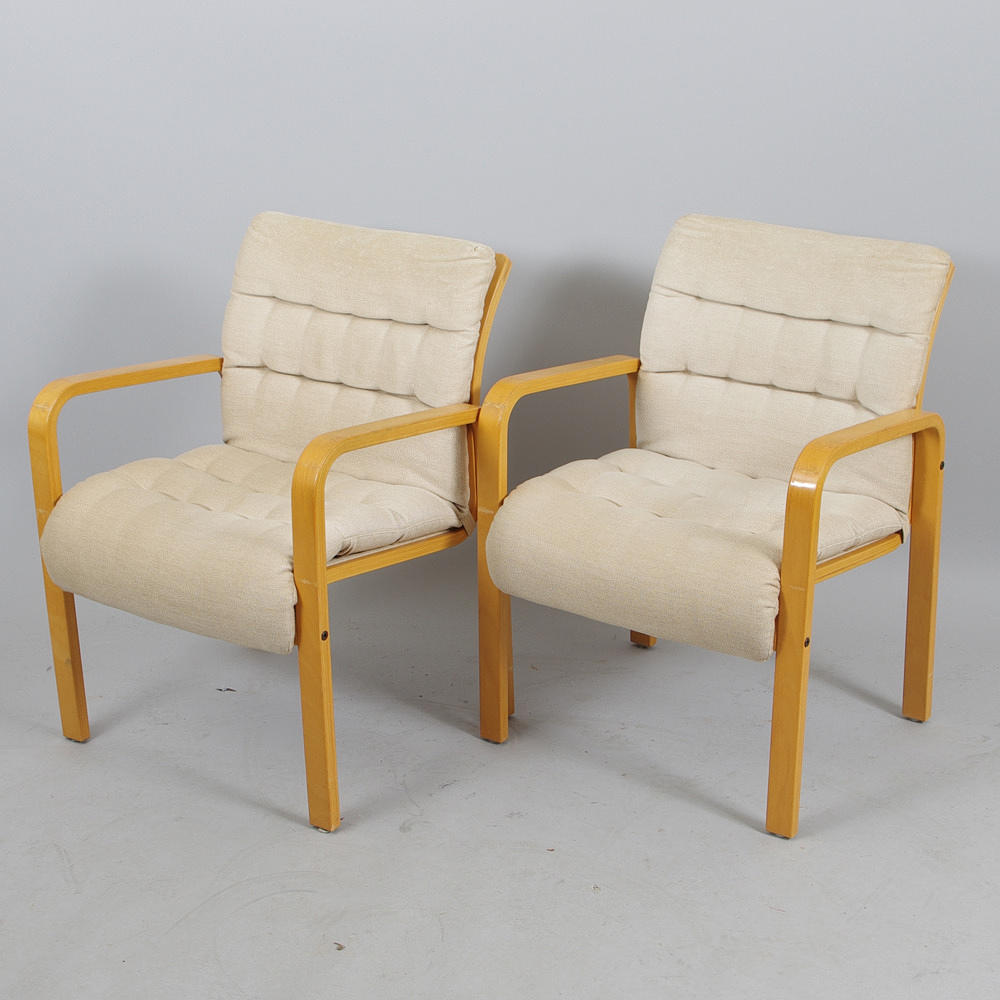 KARMSTOLAR, 1 par, bok, Dux.