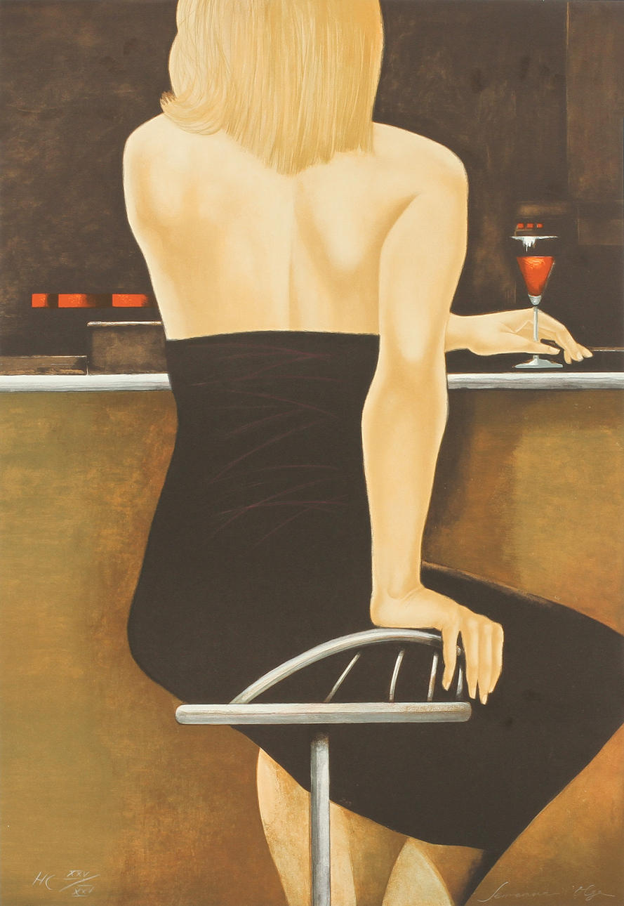 OLGA SEMENOVA. Litografi, signerad och numrerad XXV/XXV, HC.