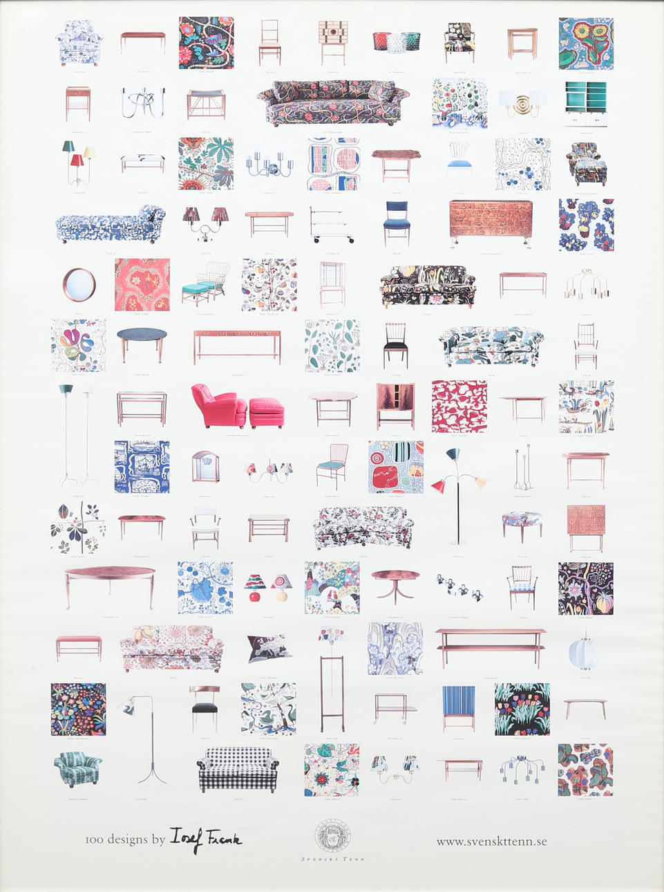 AFFISCH, Josef Frank, Svenskt Tenn.