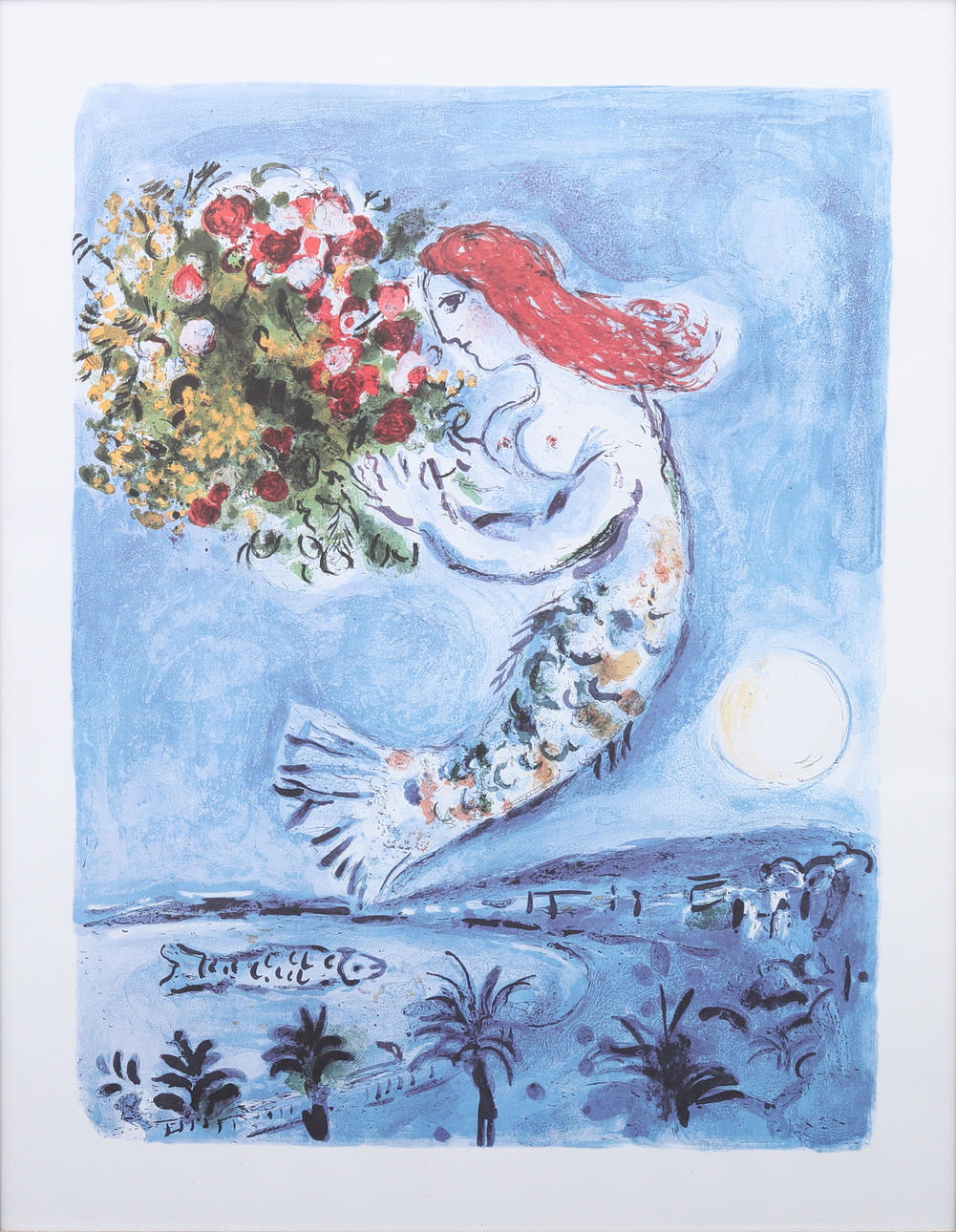 PLAKAT, Meerjungfrau, Marc Chagall.
