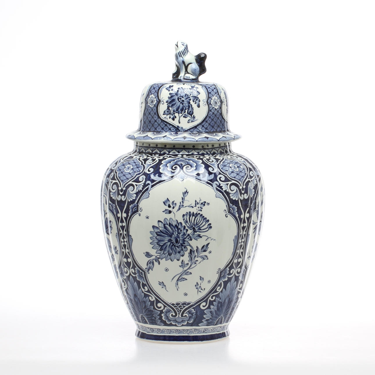 LOCKURNA, porslin, "Delfts" Made for Royal Sphinx by Boch, Holland.