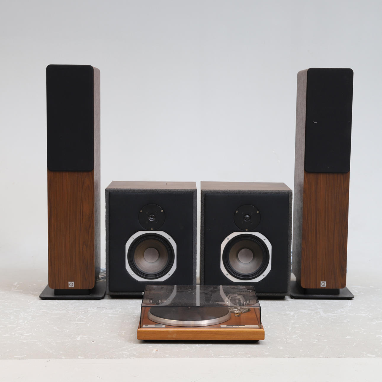 LP-SPELARE med HÖGTALARE, 5 delar, Dual, CS 5000.