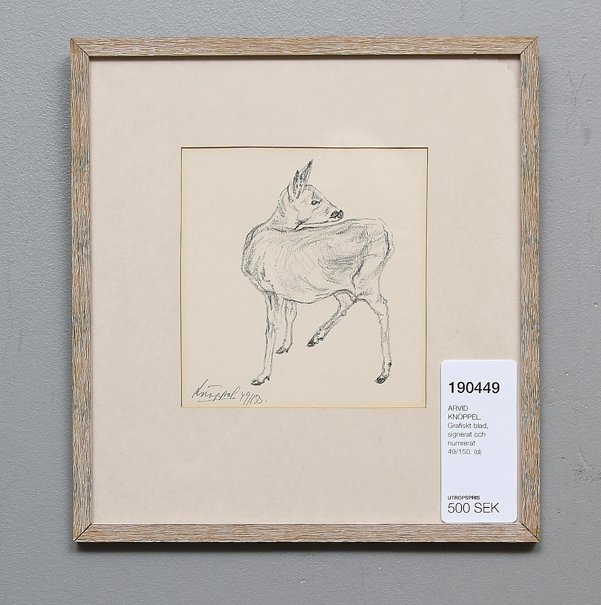 ARVID KNÖPPEL. Grafiskt blad, signerat och numrerat 49/150.