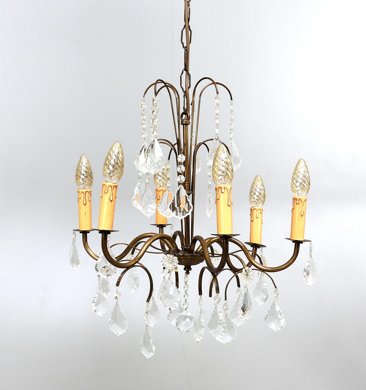 TAKLAMPA, 6-armad,1900-tal.