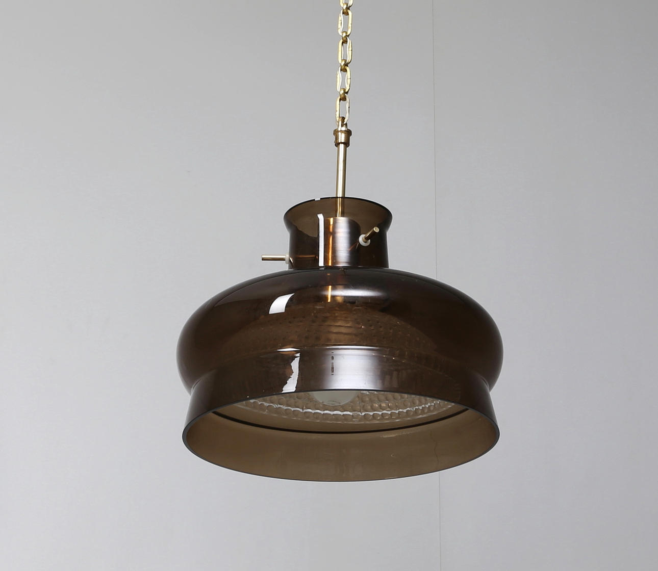 CARL FAGERLUND. Taklampa, Orrefors , 1970-tal.