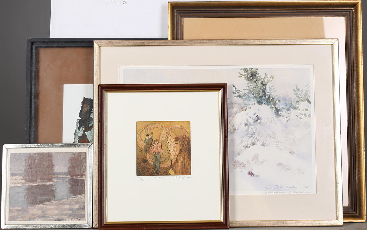 PARTI KONST, (7), olika tekniker och konstnärer, bla. Henry Fredriksson.