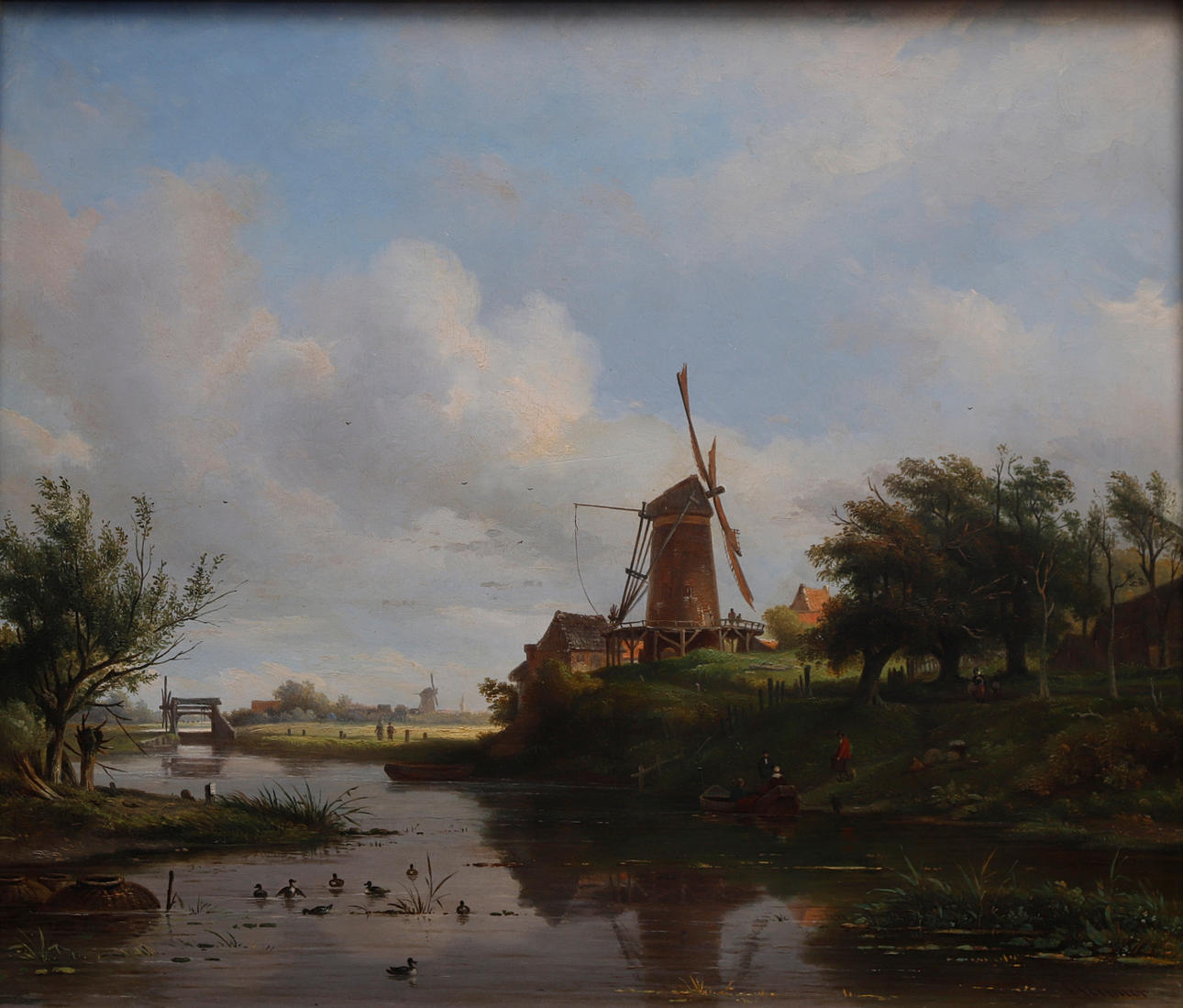 ARNOLDUS JOHANNES EYMER. Dutch landscape.