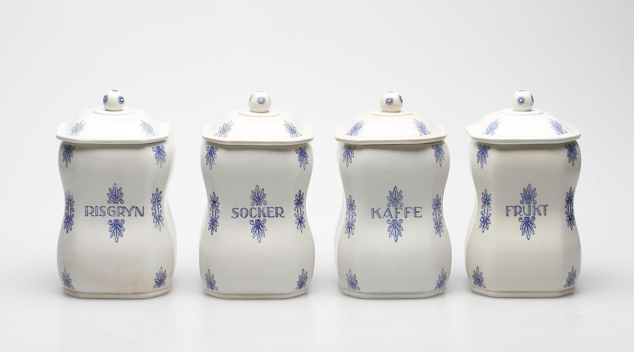 SPECERIUPPSATS, 4 delar, "Deka", Gustavsberg.