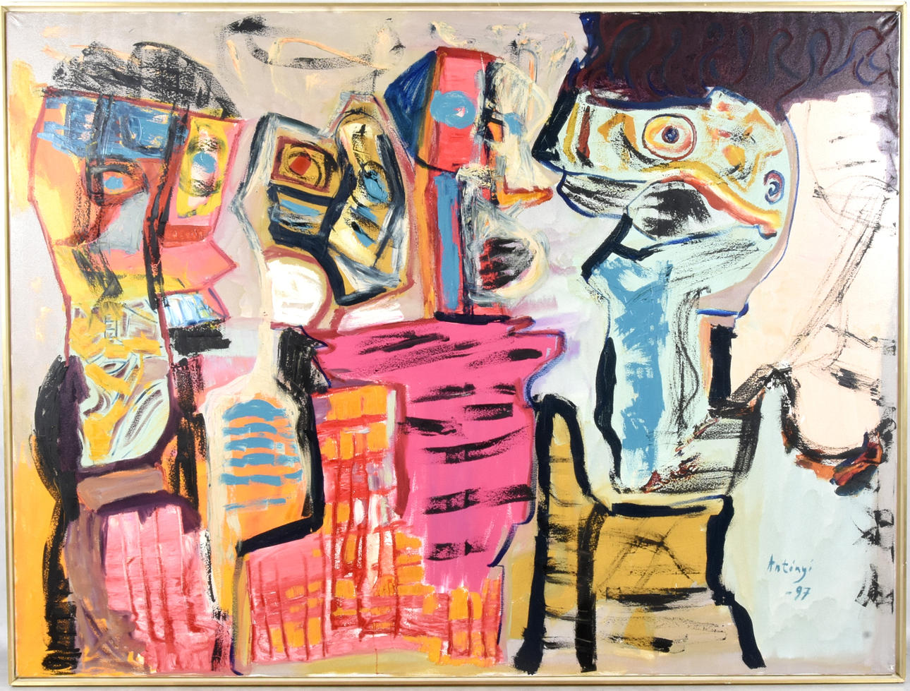 IMRE ANTONYI. Oil painting.