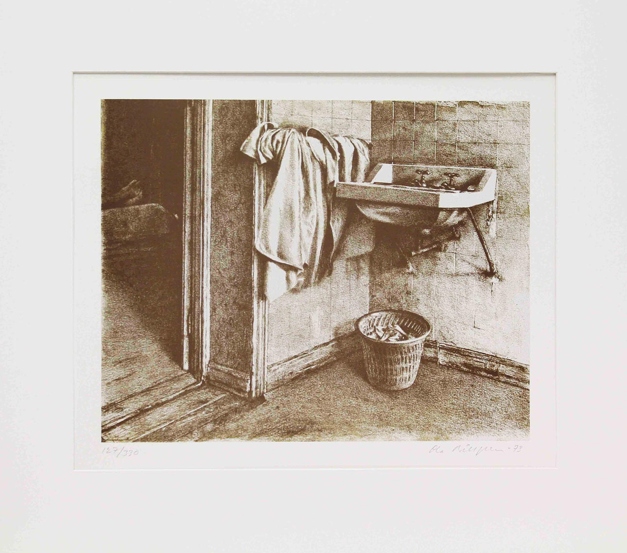 OLA BILLGREN. Komposition. Litografi. Signerad Ola Billgren -73. 127/330.