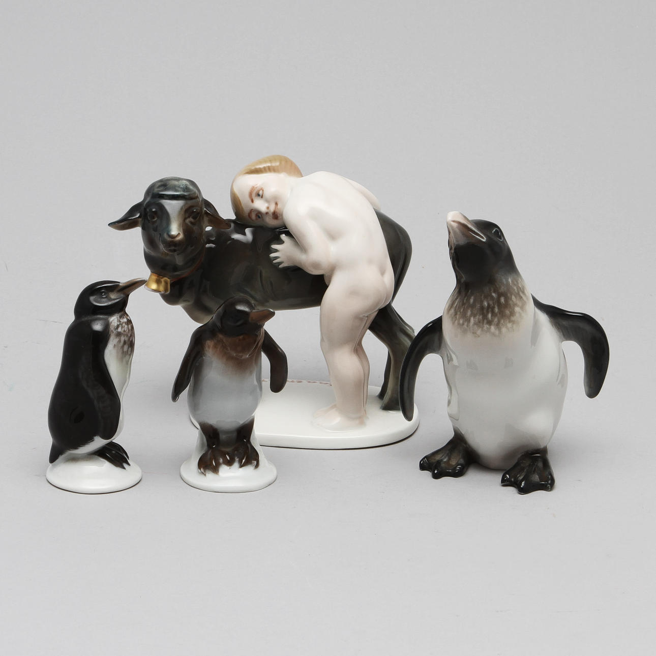 FIGURINER, 4 st, porslin, Rosenthal.