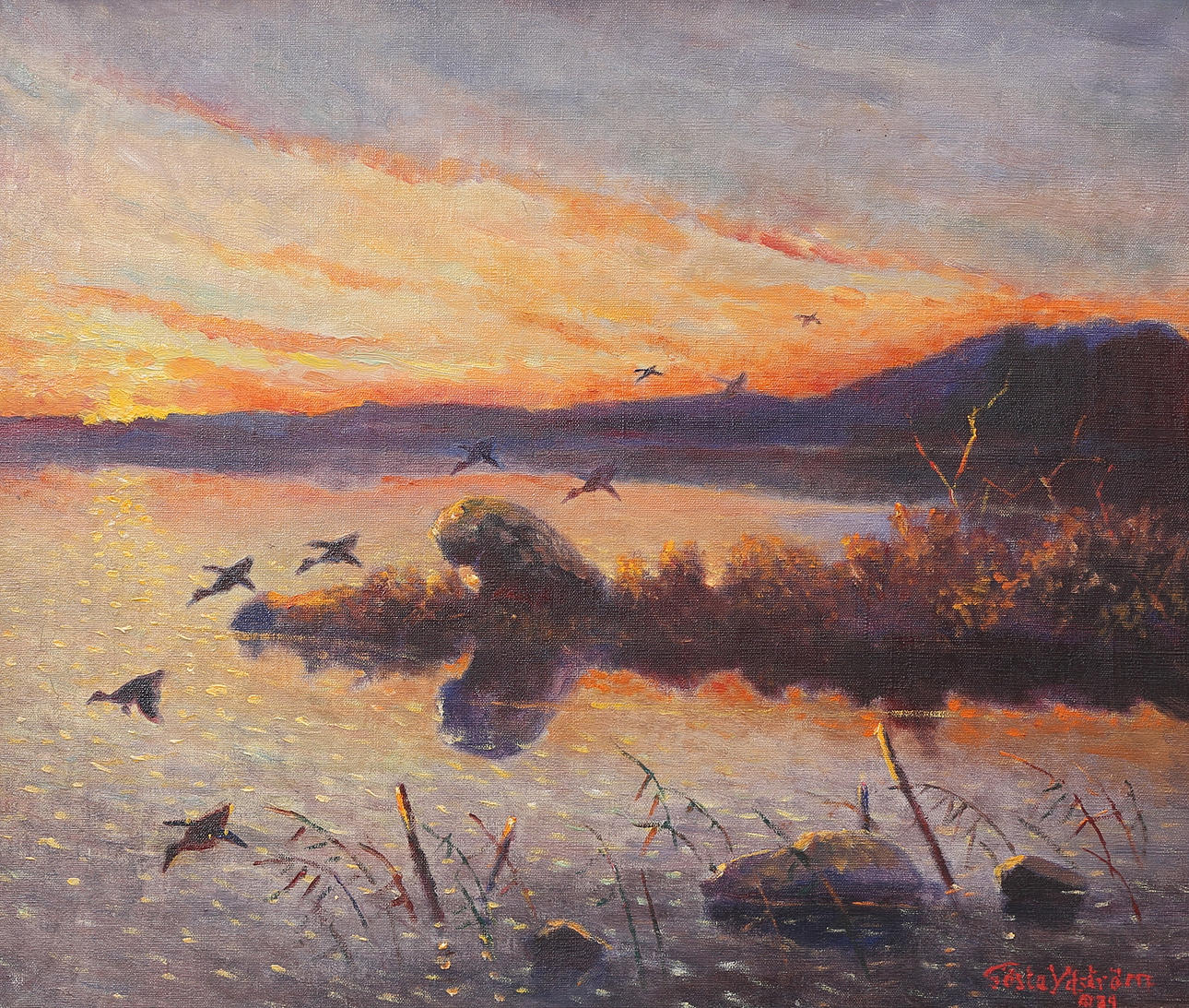GÖSTA YDSTRÖM. Oil on canvas, signed, dated 39.