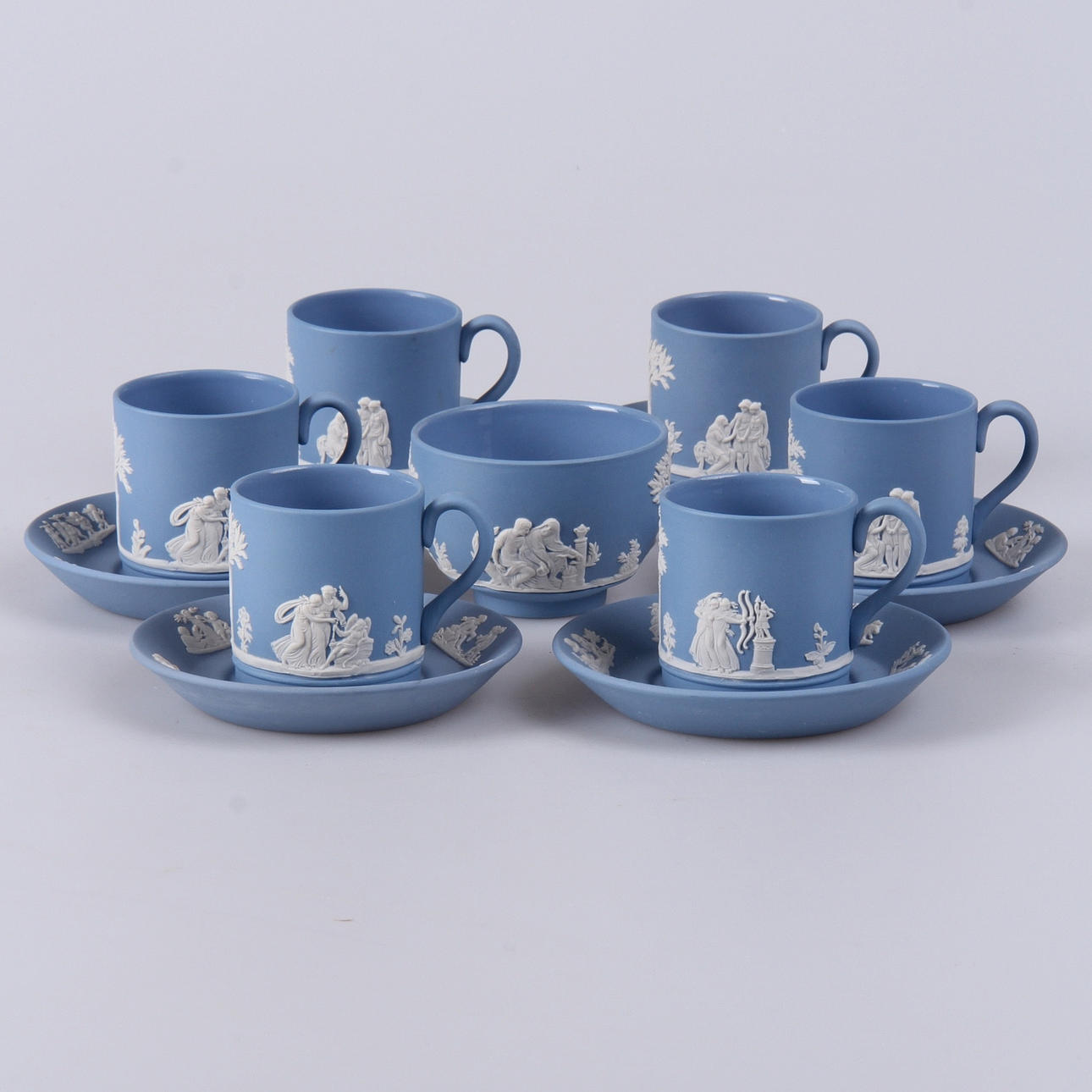 KAFFESERVIS, 13 delar, Wedgewood, England.