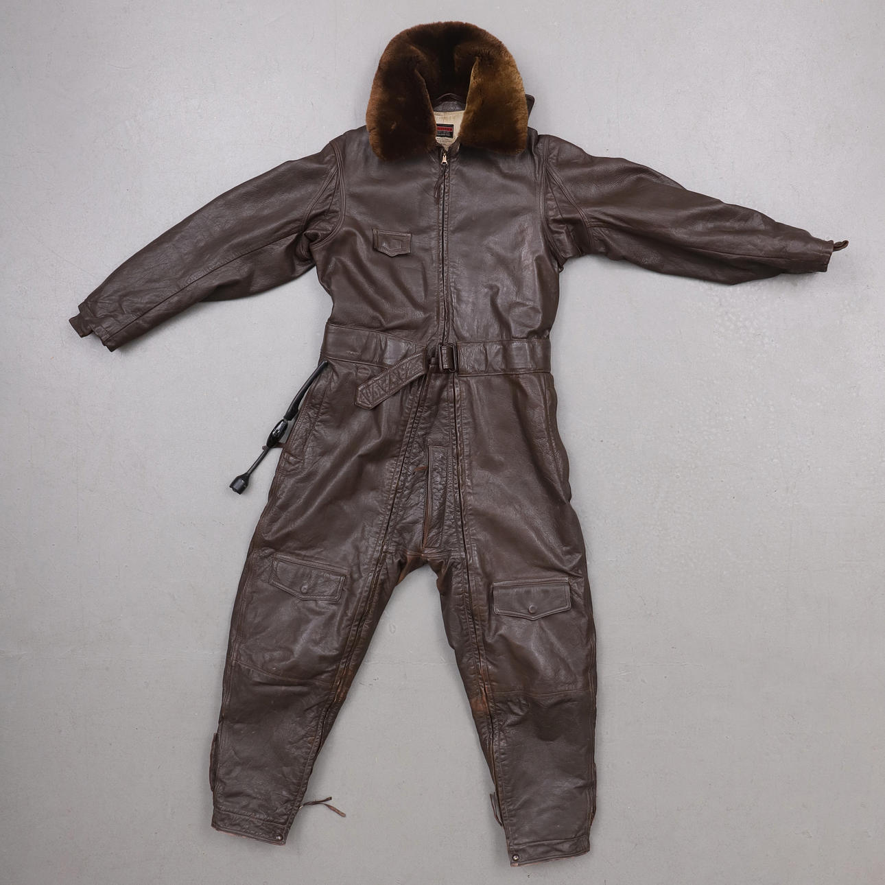 FLIGHT SUIT, leather, US Navy, World War II.