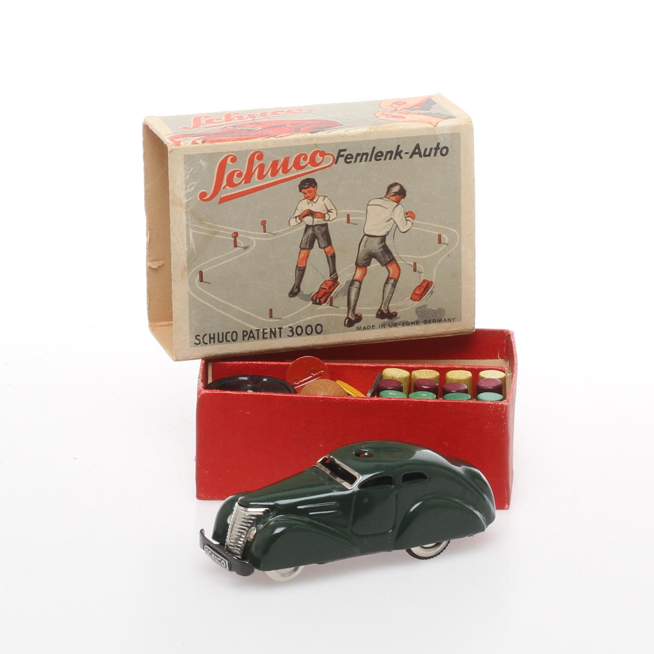 SCHUCO 3000 i originalkartong med tillbehör.