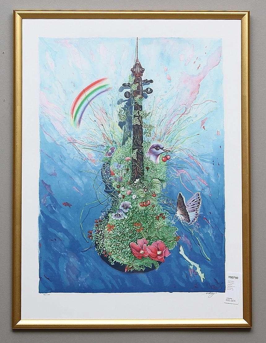 ANTHONY STRÜWER. Litografi. Signerad och numrerad 53/125.