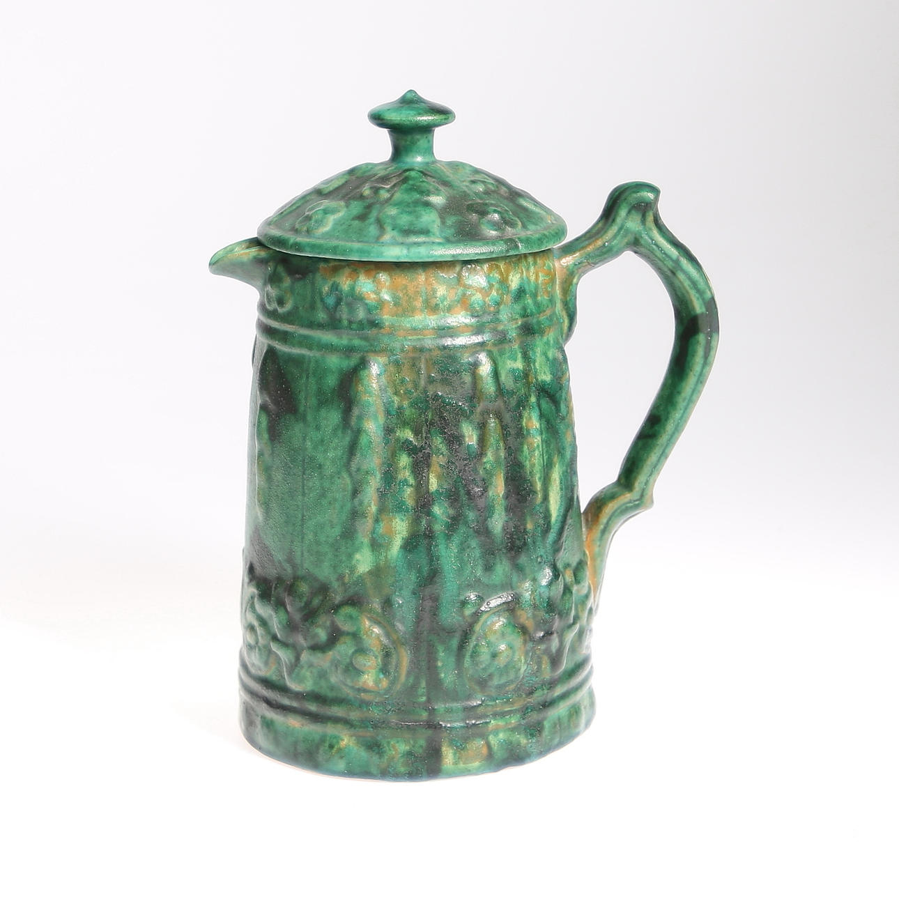 DRYCKESKANNA/KRUS, lergods, jugend. Knut Hallsten, Västra Sönnarslöv. 1900-talest första hälft.